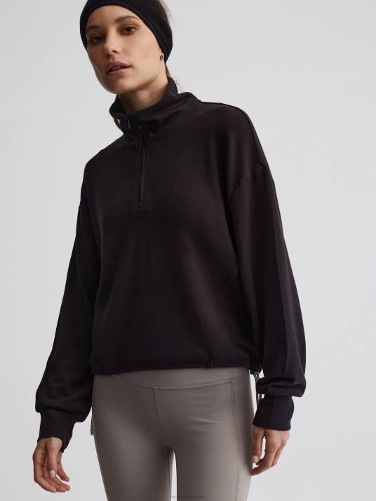 Apparel Black Women Varley Collett Half-Zip Pullover 00FX237