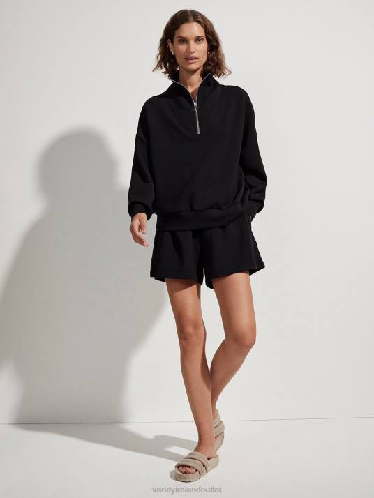 Apparel Black Women Varley Hawley Half-Zip Sweat 00FX84