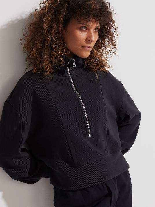 Apparel Black Women Varley Ramona Half-Zip Pullover 00FX144
