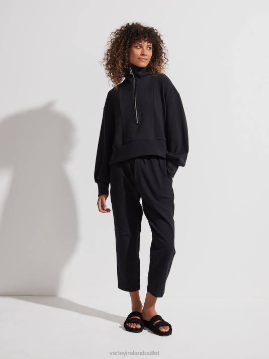 Apparel Black Women Varley Ramona Half-Zip Pullover 00FX144