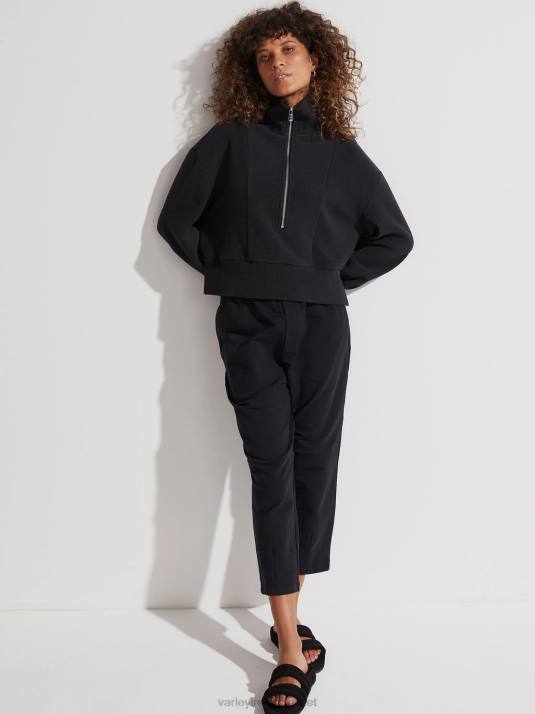 Apparel Black Women Varley Ramona Half-Zip Pullover 00FX144