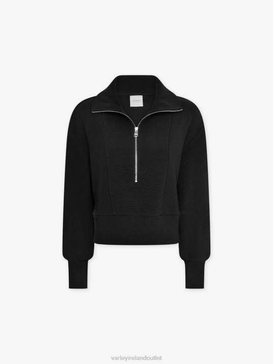 Apparel Black Women Varley Ramona Half-Zip Pullover 00FX144
