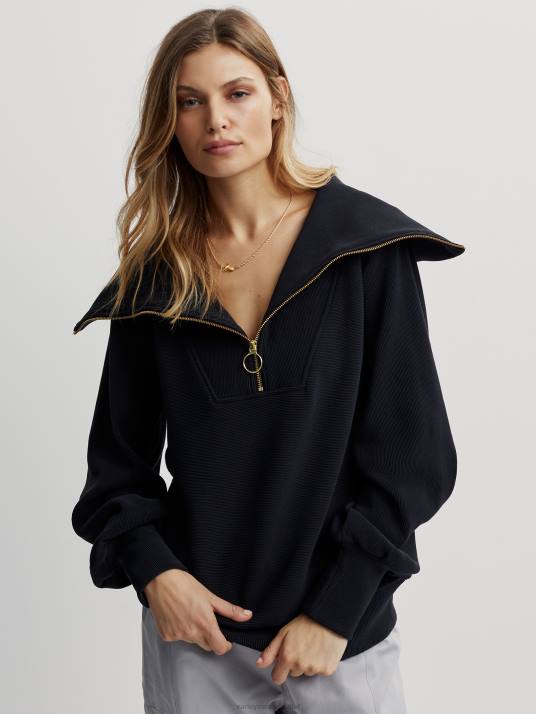Apparel Black Women Varley Vine Half-Zip Pullover 00FX87