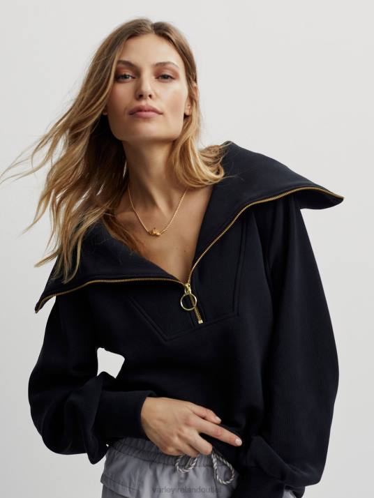 Apparel Black Women Varley Vine Half-Zip Pullover 00FX87