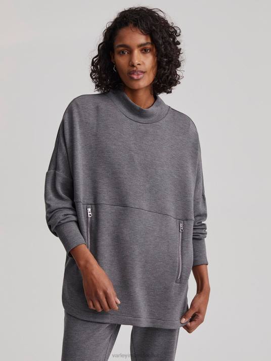 Apparel Charcoal Marl Women Varley Bay Sweat 00FX153