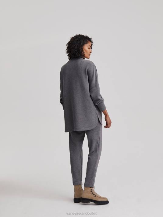 Apparel Charcoal Marl Women Varley Bay Sweat 00FX153