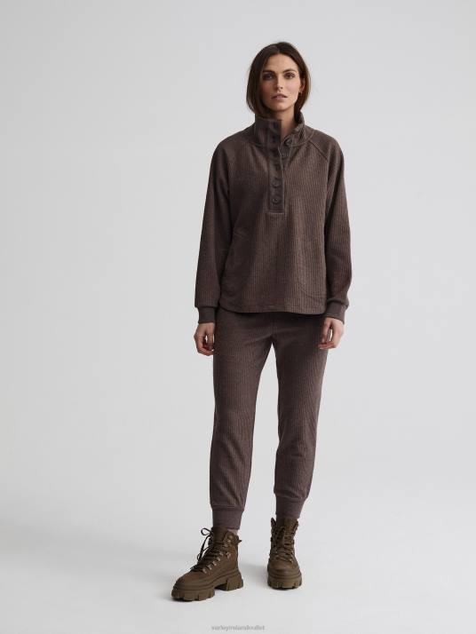 Apparel Chocolate Marl Women Varley Royce Sweat 00FX214