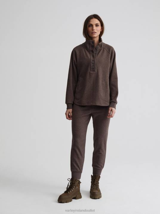 Apparel Chocolate Marl Women Varley Royce Sweat 00FX214