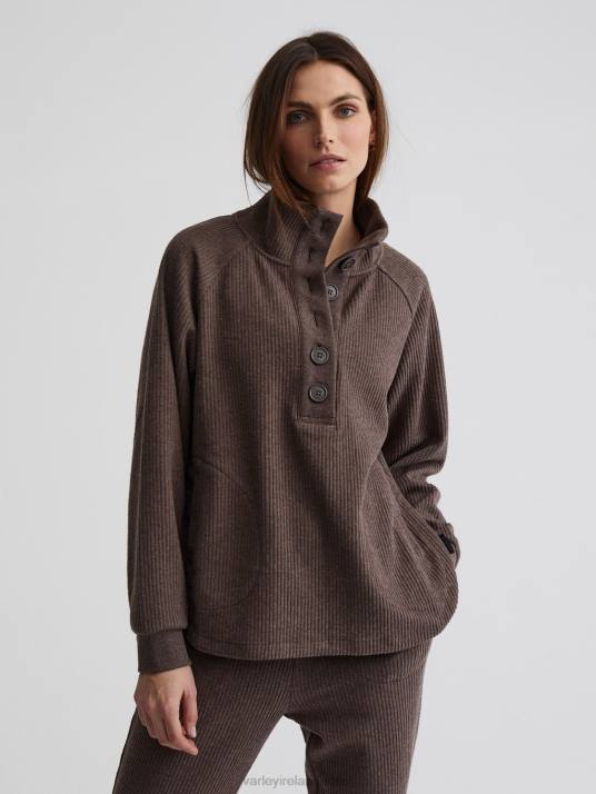 Apparel Chocolate Marl Women Varley Royce Sweat 00FX214