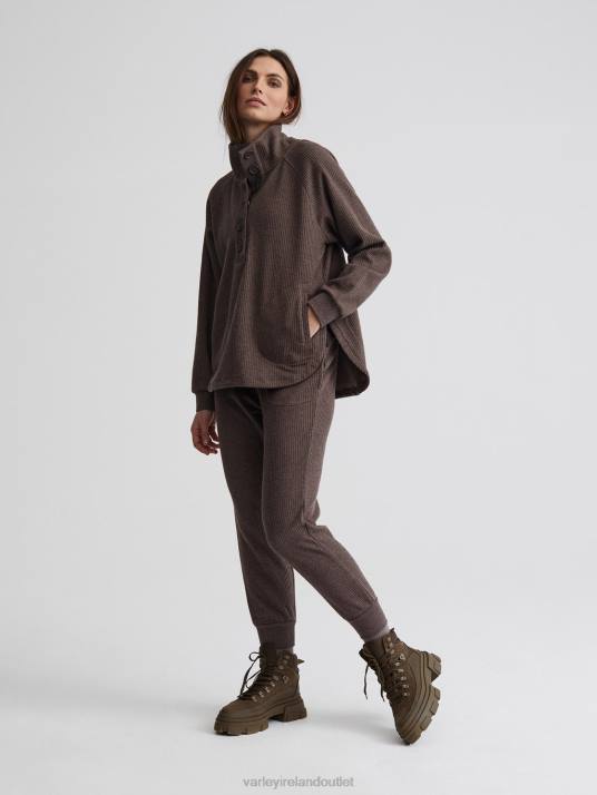 Apparel Chocolate Marl Women Varley Royce Sweat 00FX214