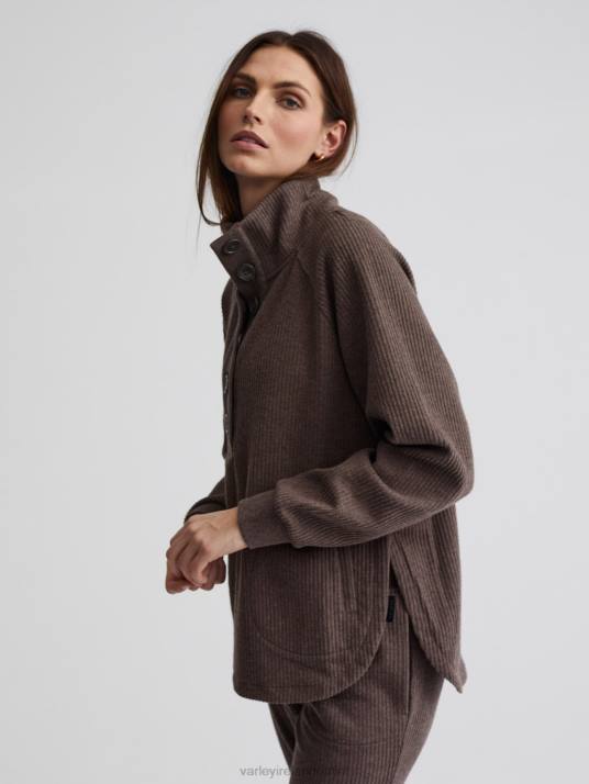 Apparel Chocolate Marl Women Varley Royce Sweat 00FX214