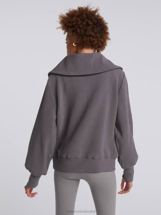 Apparel Dark Gull Grey Women Varley Vine Half-Zip Pullover 00FX96