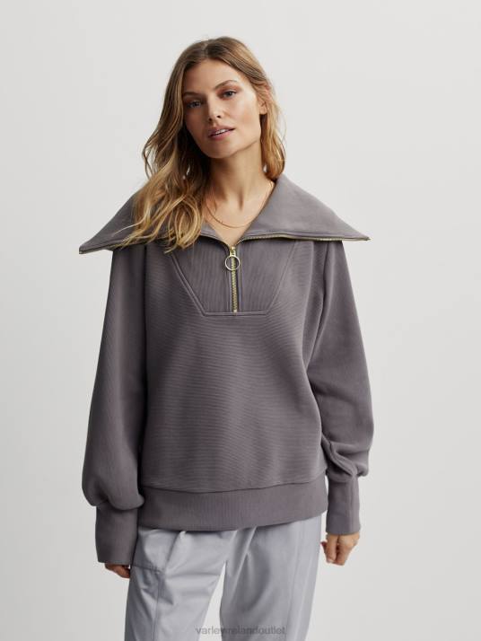 Apparel Deep Charcoal Women Varley Vine Half-Zip Pullover 00FX93