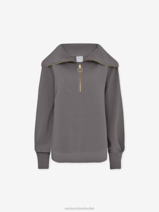 Apparel Deep Charcoal Women Varley Vine Half-Zip Pullover 00FX93