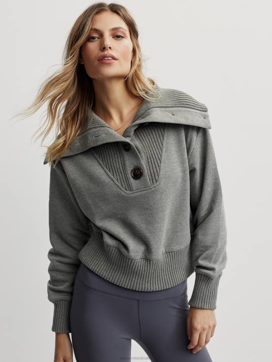 Apparel Dusky Green Fleck Marl Women Varley Milan Sweat 00FX225