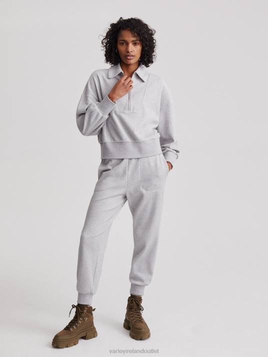 Apparel Grey Marl Women Varley Blair Half-Zip Pullover 00FX196
