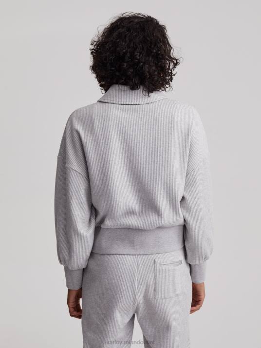 Apparel Grey Marl Women Varley Blair Half-Zip Pullover 00FX196