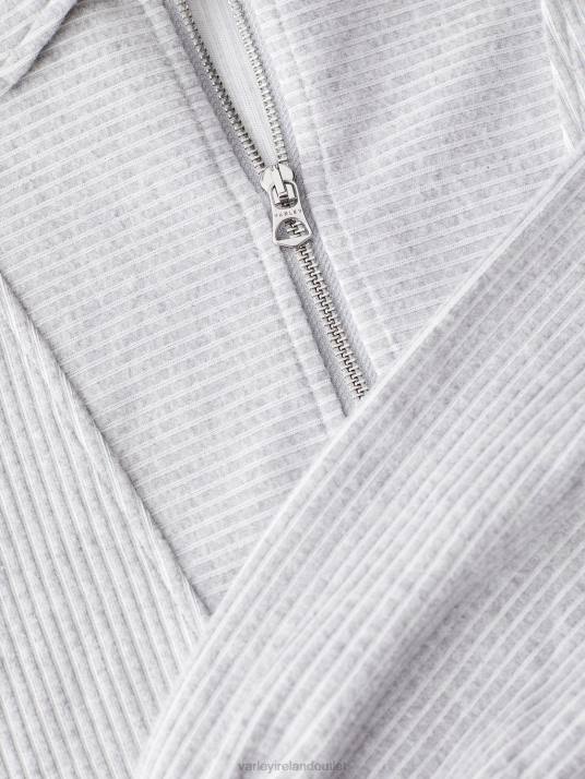 Apparel Grey Marl Women Varley Blair Half-Zip Pullover 00FX196