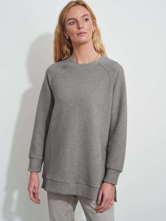 Apparel Grey Marl Women Varley Manning Sweat 00FX106