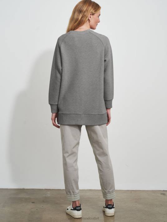 Apparel Grey Marl Women Varley Manning Sweat 00FX106