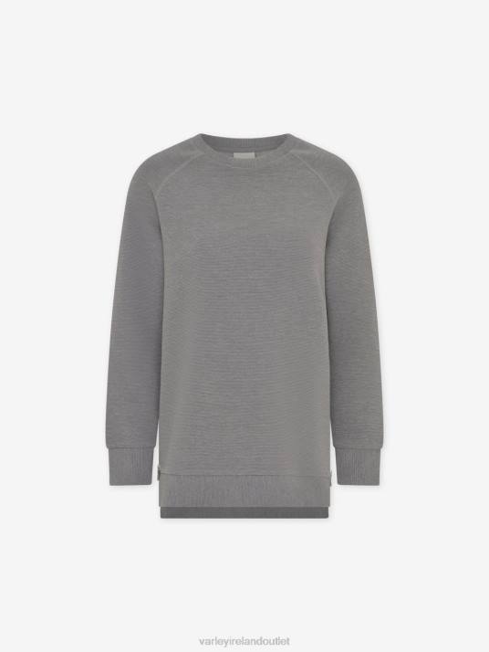 Apparel Grey Marl Women Varley Manning Sweat 00FX106
