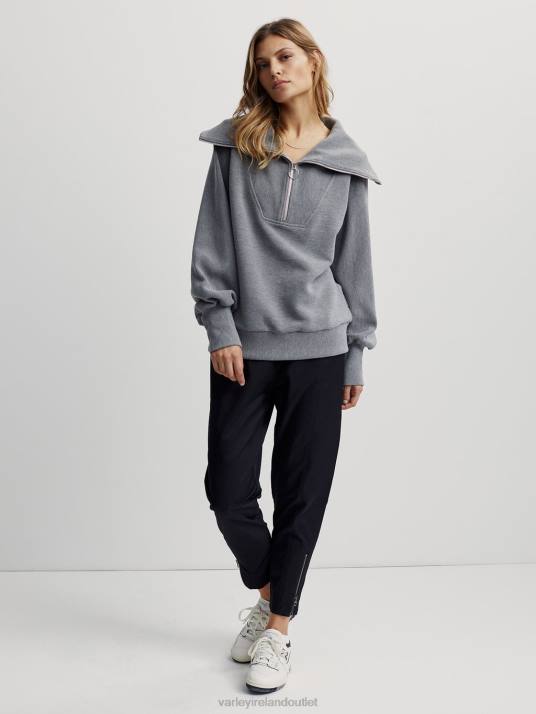 Apparel Grey Marl Women Varley Vine Half-Zip Pullover 00FX90