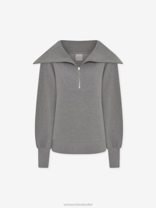 Apparel Grey Marl Women Varley Vine Half-Zip Pullover 00FX90