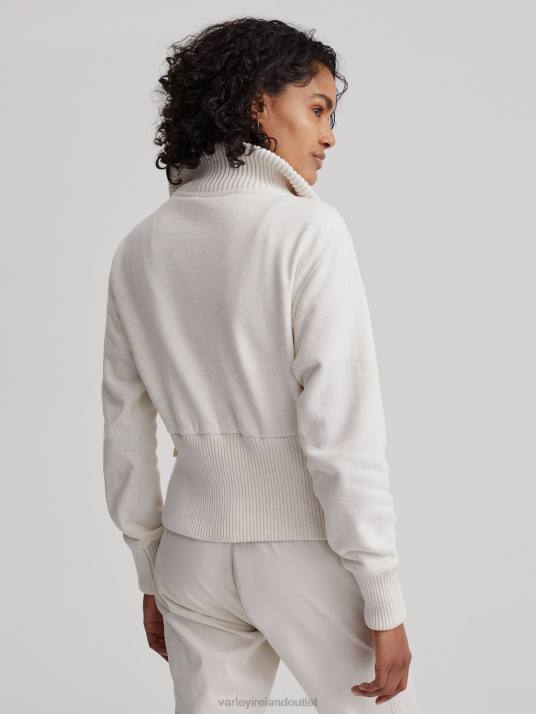 Apparel Ivory Marl Women Varley Alisa Zip-Through Sweat 00FX186