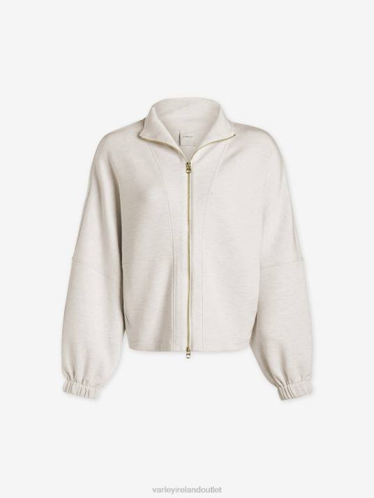 Apparel Ivory Marl Women Varley Ashbury Zip-Through Sweat 00FX38