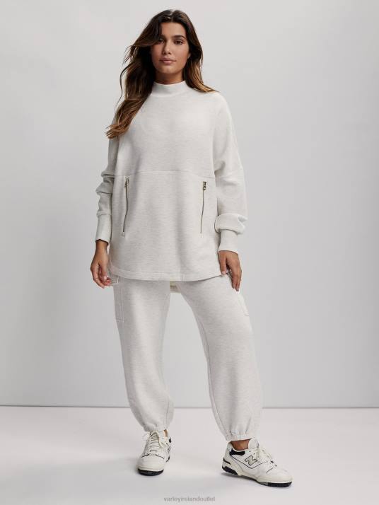 Apparel Ivory Marl Women Varley Bay Sweat 00FX154
