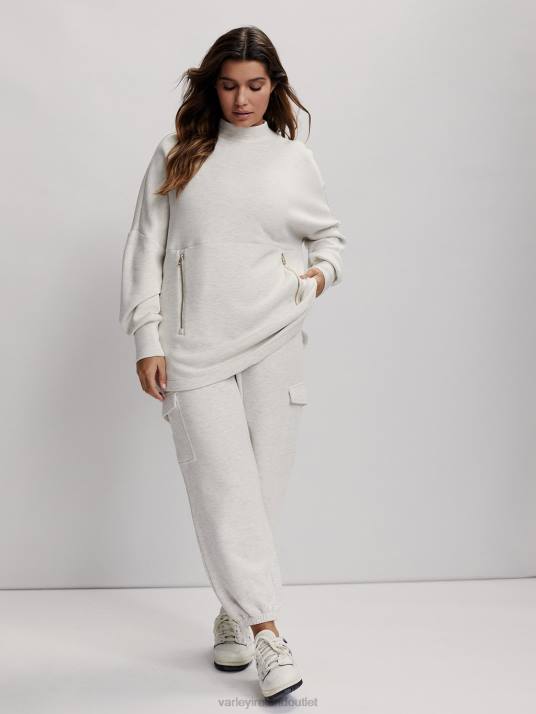 Apparel Ivory Marl Women Varley Bay Sweat 00FX154