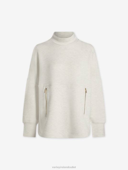 Apparel Ivory Marl Women Varley Bay Sweat 00FX154