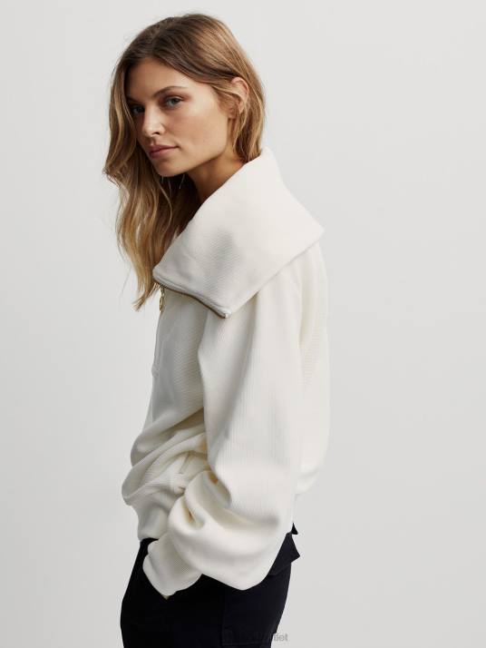 Apparel Ivory Women Varley Vine Half-Zip Pullover 00FX88