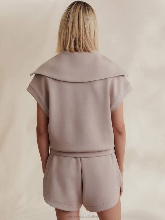 Apparel Light Taupe Women Varley Dexter Half-Zip Sweat 00FX32
