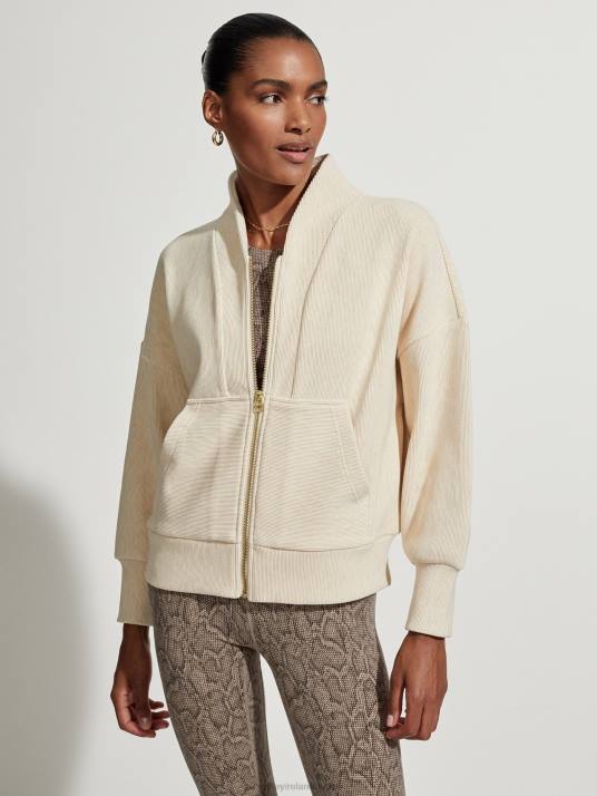 Apparel Oatmeal Marl Women Varley Rosanne Zip-Through Sweat 00FX108