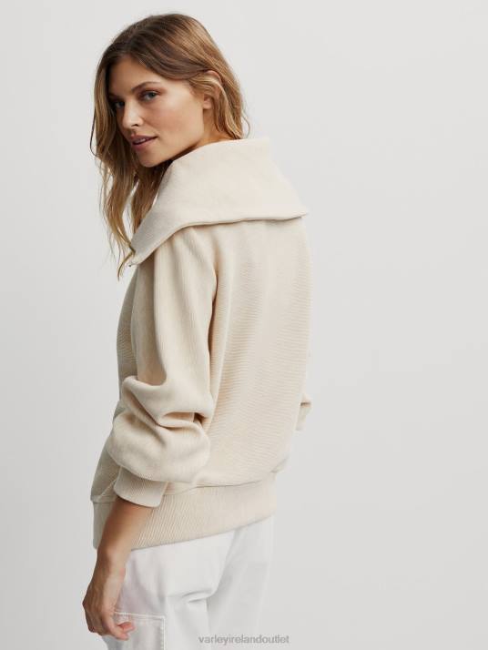 Apparel Oatmeal Marl Women Varley Vine Half-Zip Pullover 00FX91