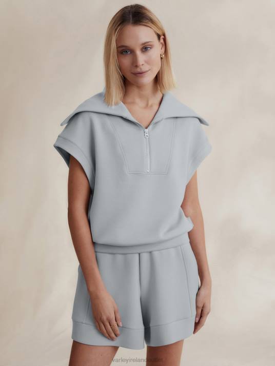 Apparel Pearl Blue Women Varley Dexter Half-Zip Sweat 00FX33