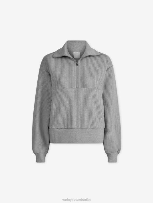 Apparel Sage Heather Marl Women Varley Cyrus Half-Zip Pullover 00FX228