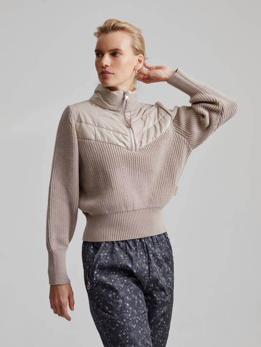 Apparel Taupe Clay Women Varley Daines Half-Zip Pullover 00FX422