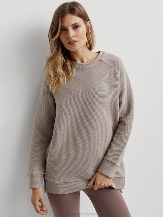 Apparel Taupe Marl Women Varley Manning Sweat 00FX105