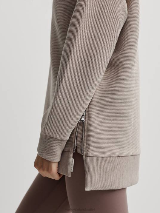 Apparel Taupe Marl Women Varley Manning Sweat 00FX105