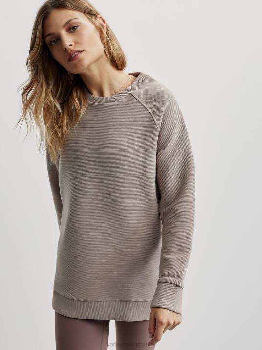 Apparel Taupe Marl Women Varley Manning Sweat 00FX105