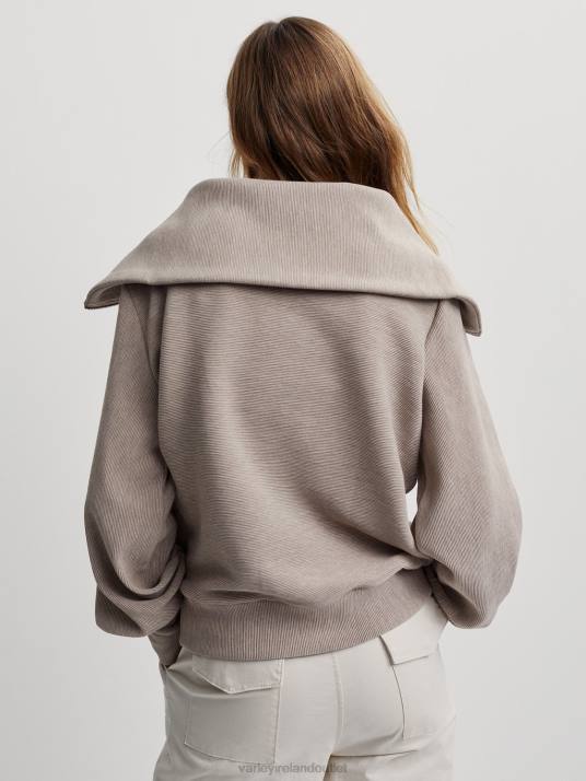 Apparel Taupe Marl Women Varley Vine Half-Zip Pullover 00FX94