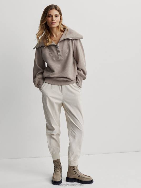 Apparel Taupe Marl Women Varley Vine Half-Zip Pullover 00FX94