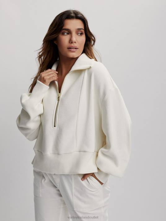 Apparel Whisper White Women Varley Ramona Half-Zip Pullover 00FX147