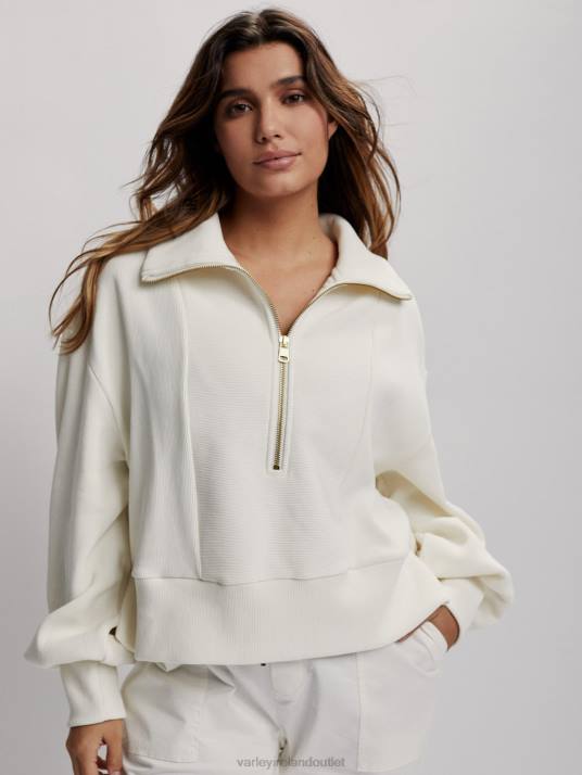 Apparel Whisper White Women Varley Ramona Half-Zip Pullover 00FX147