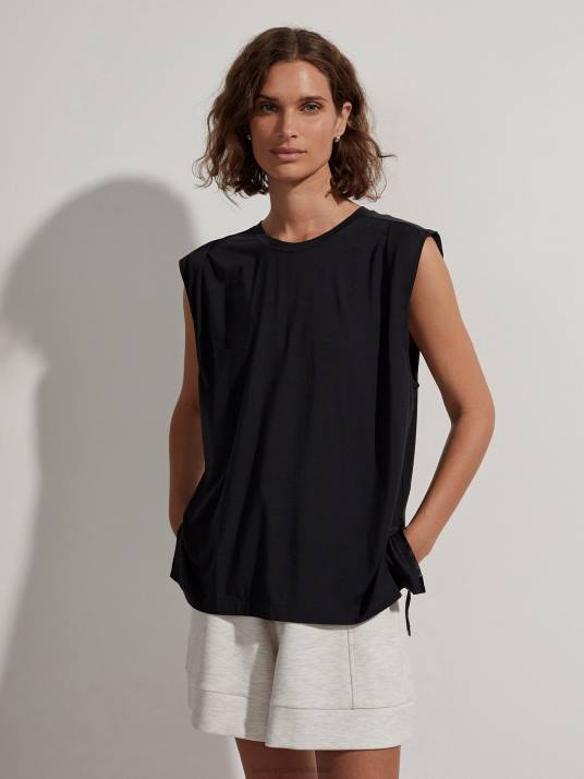 Apparel Black Women Varley Calgary Boxy Tank 00FX115