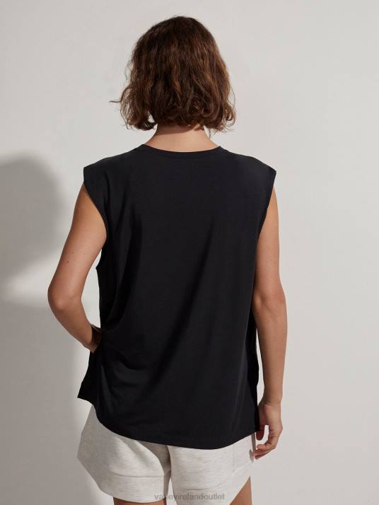 Apparel Black Women Varley Calgary Boxy Tank 00FX115
