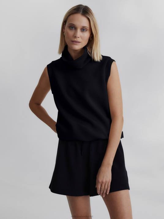 Apparel Black Women Varley Leigh High-Neck Tank 00FX36