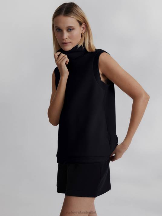 Apparel Black Women Varley Leigh High-Neck Tank 00FX36